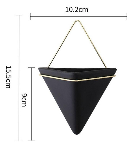 = Maceta De Pared Triangular Maceta Geométrica Montada En