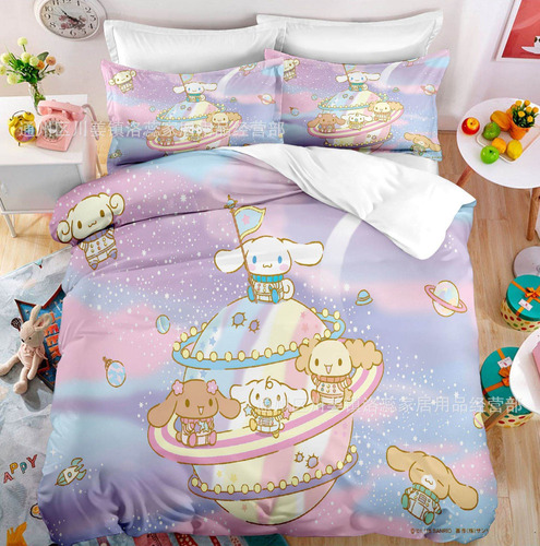 Funda De Edredon Cinnamoroll Cama De Size Doble