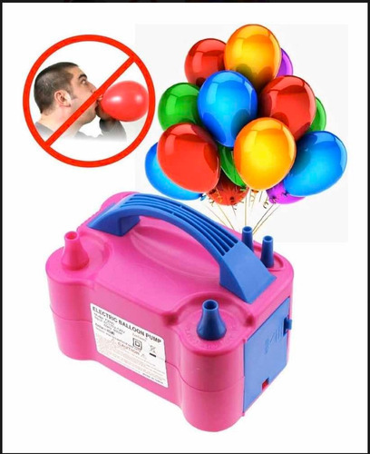 Inflador De Globos Eléctrico Doble Boquilla