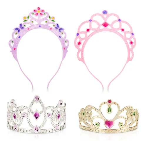 Tiaras Para Jugar A Disfrazarse 4 Piezas