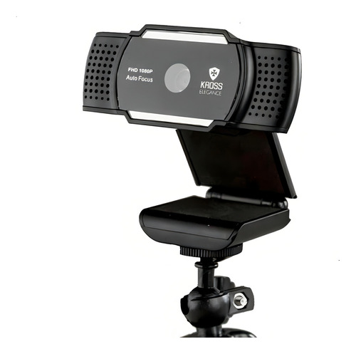 Câmera web Kross Elegance KE-WBA1080P Full HD cor preto