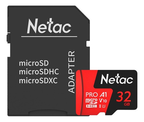 Cartão Memoria Netac Microsd 32gb Extreme Pro C Adap