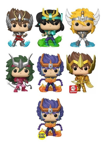 Funko Pop Set Completo Caballeros Zodiaco 7pz Saint Seiya