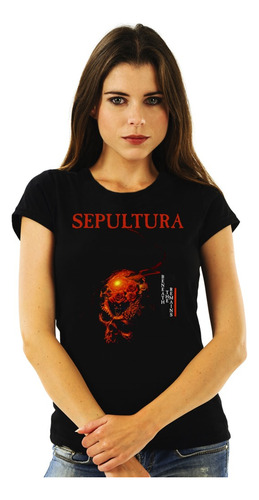 Polera Mujer Sepultura Beneath The Remains Metal Impresión D