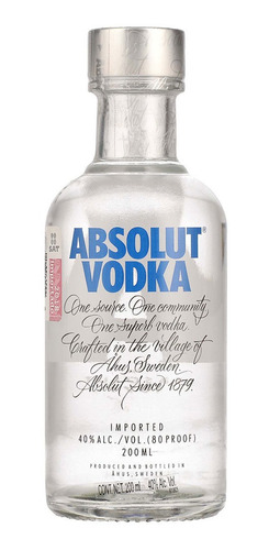 Absolut Vodka Original 200 Ml
