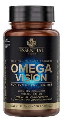 Kit 2x: Ômega Vision Essential Nutrition 60 Cápsulas