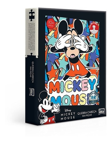 Quebra-cabeça Puzzle 500 Peças Mickey Mouse 2971 Game Office