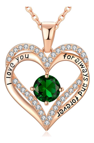 Xiupen Jewelry Collar De Amor De Cumpleaños Para Mujer, De