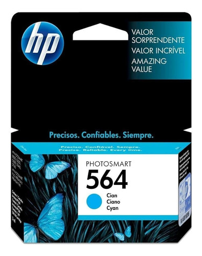 Cartucho Hp 564 Cyan Original Cb318wl 3520 3521 4620 Cian