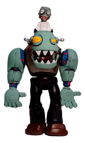 Plantas Vs Zombies Figuras Dr. Zombie Articulado Con Luz