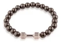 Comprar Pulsera De Mancuernas Piedra De Hematita Fitness Pesas Gym