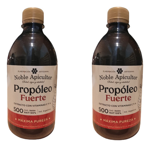 Propóleo Fuerte X2 Noble Apicultor Anti-inflamatorio 500ml