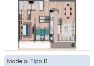 Departamento En Venta De 2 Dorm. En San Pedro De La Paz