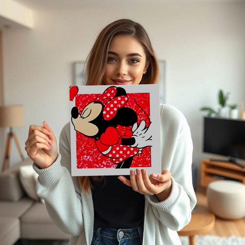 Set De 3 Cuadros En Canvas Amor Eterno - Mickey & Minnie Minnie Y Mickey