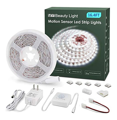 Tira De Luces Led De 16.4 Pies Con Sensor De Movimiento, Tir