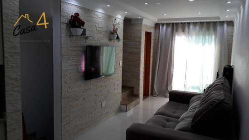 Imagem 9 de 30 de Sobrado Com 2 Dormitórios Sendo 2 Suítes E 2 Vagas Cobertas A Venda Com 100 M² Por R$ 415.000,00 - Vila Carmosina - São Paulo/sp - So0494