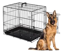 Comprar Transportadora Perro Extra Grande Metal Jaula Plegable 107cm Negro