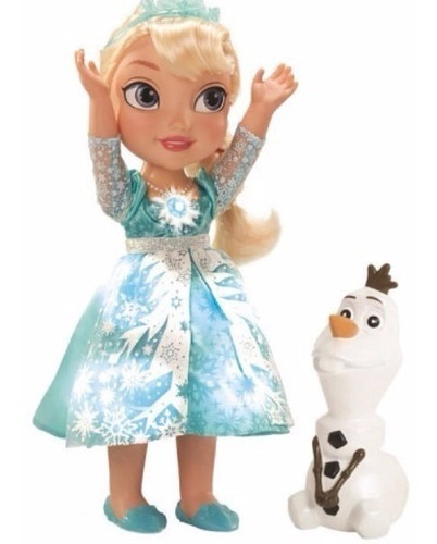 Muñeca Frozen Elsa Glowing Duendes Y Princesas