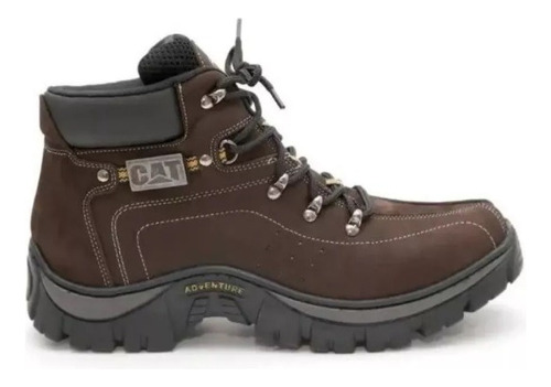 Caterpillar, Bota Coturno Nobuk + Plantilla Gel Ortopédica 