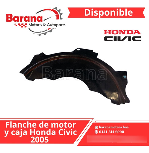 Flanche De Motor Y Caja Honda Civic 2005