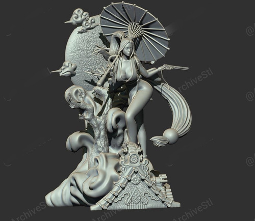 Mai Shiranui King Of Fighters Archivo Stl Para Impresion 3d