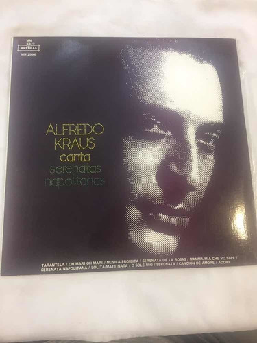 Disco Vinilo Lp Alfredo Kraus Serenatas Napolitanas E Estela