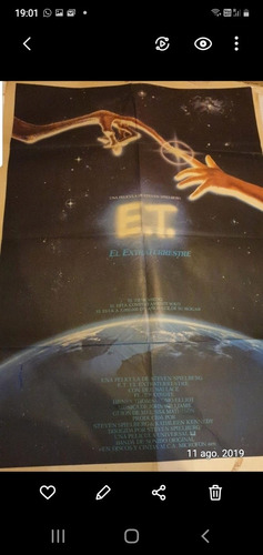 Afiche De Cine Original- Et- El Extraterrestre-spielberg