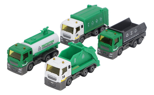 Trash Truck Toy, 4 Unidades, Transmisión Inercial De Basura