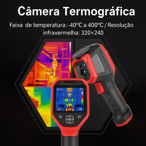 Câmera Infravermelha Térmica Temperatura Uni-t Uti320e