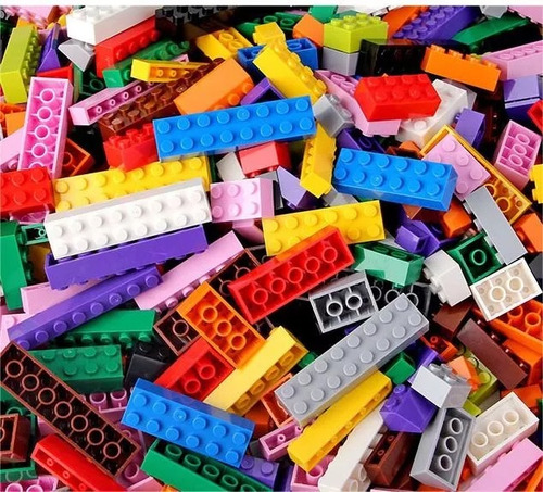 Cubos Multiencaje 500 Unid En Caja De Plastico