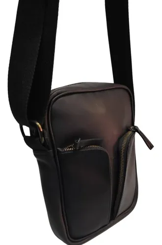 Moda Mariconera Bandolera Cuero Los Hombres Crossbody Bolso