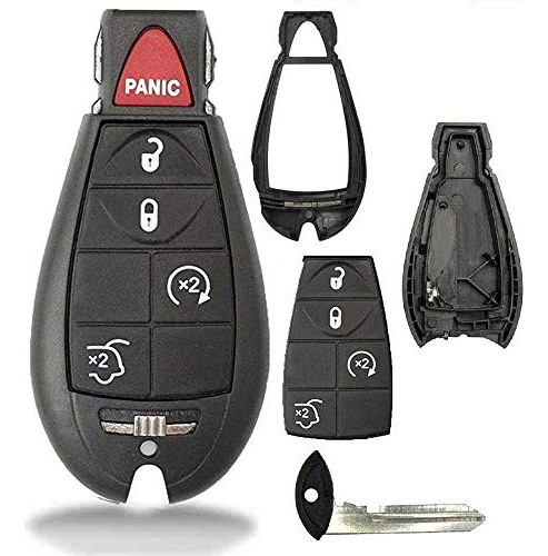 1 New Keyless Entry 5 Buttons Remote Start Car Fobik Ke...