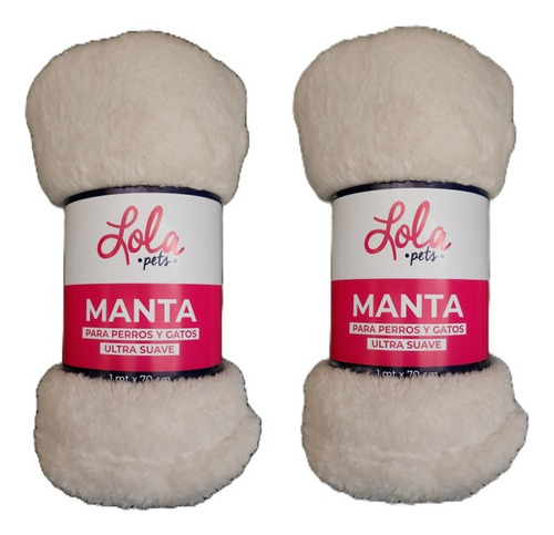 Pack De 2 Mantas Para Perro O Gato Lola Pets Súper Suave 