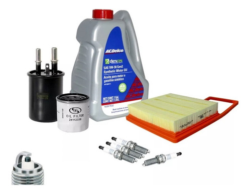 Kit De Afinacion 5w30 Sintetico Chevrolet Aveo Ng  1.5 2019