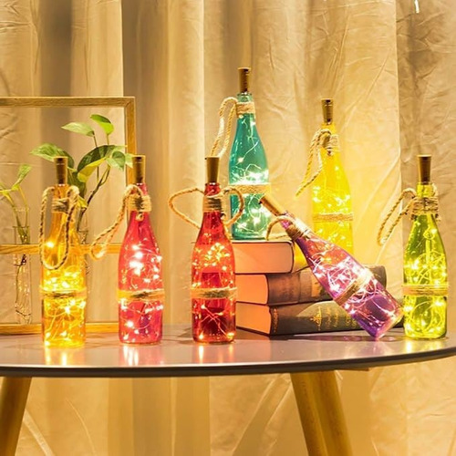 J Paquete De 30 Luces Para Botellas De Vino Con Corcho