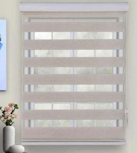 Persiana Rolo Duplo Bandô Sunny Linho 120 L X 160 A Cortina
