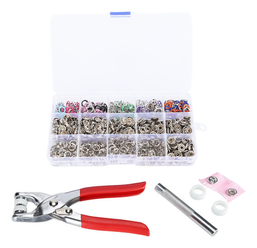Presione Stud 200 Juegos De Broches Huecos De Metal Con Punt