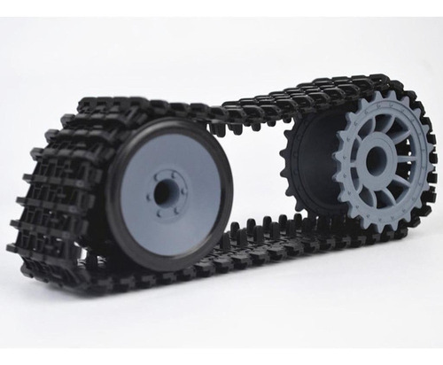Chassis De Rastejante De Tanque De Robô Roda De Esteira