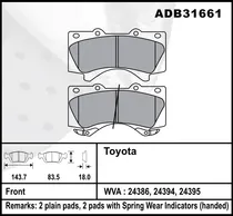 Comprar Juego Pastillas Freno Toyota Hilux 2.7 Nafta 2010... Comline