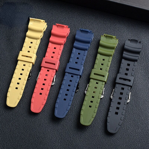 Za Correa De Reloj De Silicona Para Casio W-218h F-108