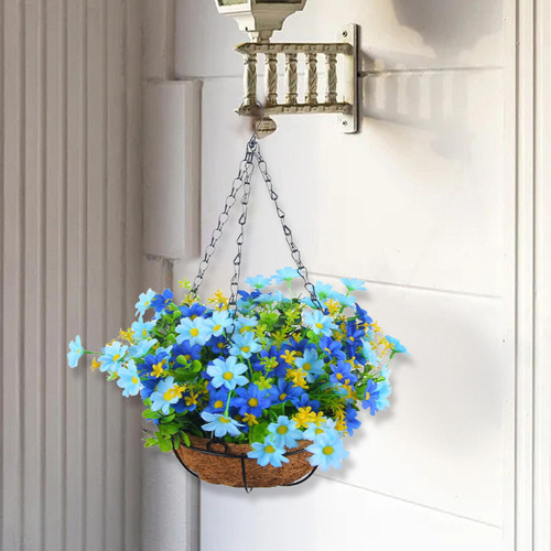 Cesta Colgante De Flores De Margaritas Artificiales, Planta