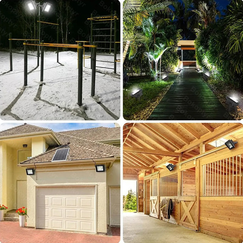 Lámpara Solar Led Exterior Suburbana Doble Reflector Panel Diseño 2 En 1 Bokoptyr Carga Rápida De 6 A 8 Horas Clase De Protección Ip67 Apto Para Múltiples Escenarios