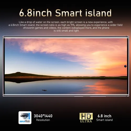 Smartphone Android Barato C23 Ultra 6.8 Pulgadas 6 Gb + 256