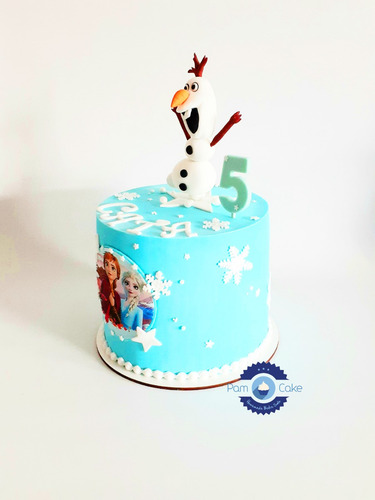Torta Artesanal Frozen Ana Y Elsa Personalizada