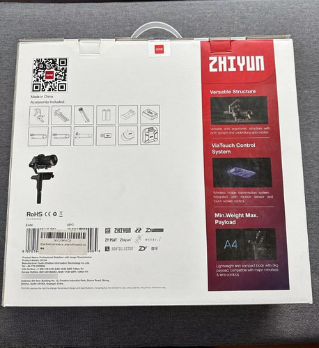 Estabilizador Zhiyun Weebill S Gimbal De 3 Ejes Color Negro