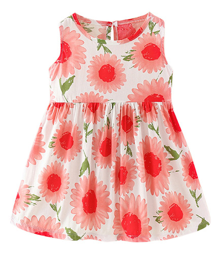 Vestido Sin Mangas F Summer Para Bebés Y Niñas Pequeñas Con