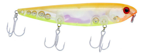 Isca H2o Xpress Top Water Model Twm | 12,5 Cm - 27,0 Gr Cor Bone Chartreuse