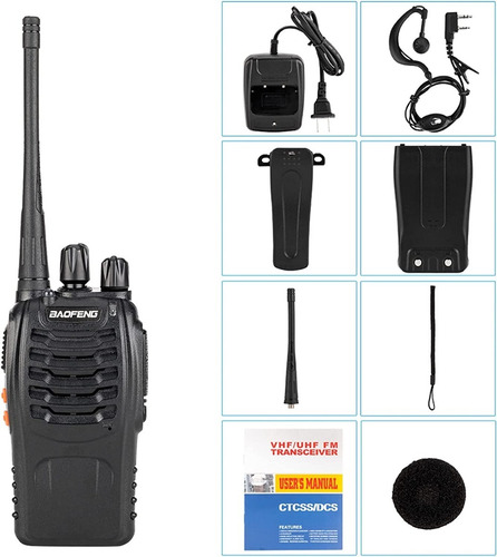 Imagen 3 de 8 de Walkie Talkie Baofeng Bf-888s Portátil Largo Alcance, Recarg
