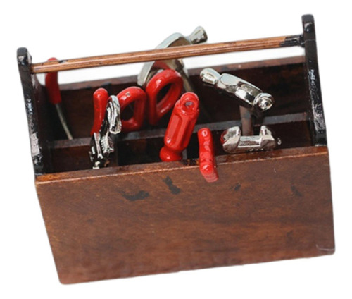 Caja De Herramientas De Reparación En Miniatura A Escala
