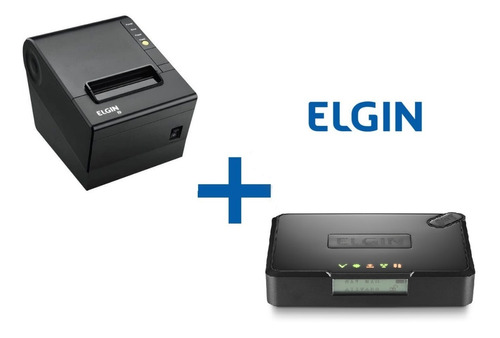 Imagem 1 de 7 de Kit Sat Fiscal Elgin Smart + Impressora I9 Usb Elgin Guilhotina